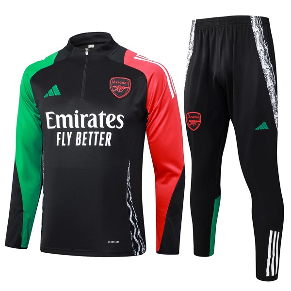 Sudadera De Training Arsenal 2024-2025 Negro Rojo